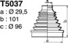 DEPA T5037 Bellow Set, drive shaft